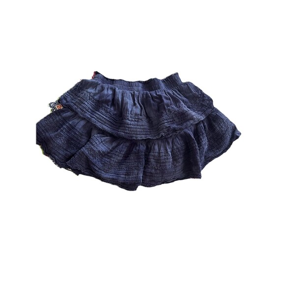 Aerie Women's Medium Tie Dye Blue Tiered Rock N Ruffle Skirt - Picture 2 of 8